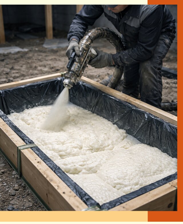 Заливка ППУ в формы в лесном от 2599 руб. — утепление форм под ключ | ТепломастерЛсн