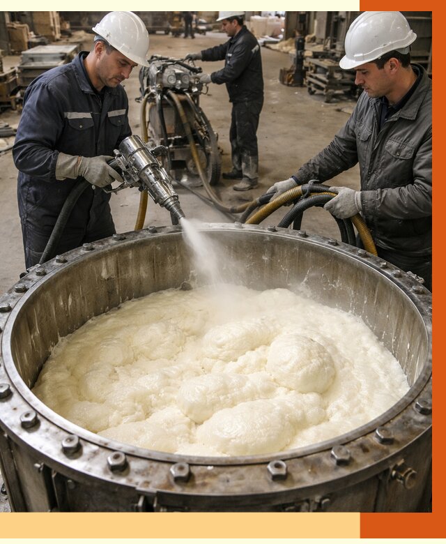 Заливка ППУ в емкости в лесном от 7536 руб. — утепление емкости под ключ | ТепломастерЛсн