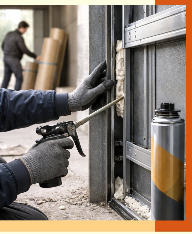 Заполнение пустот ворот в лесном от 4678 руб. — заливка ППУ, утепление под ключ | ТепломастерЛсн