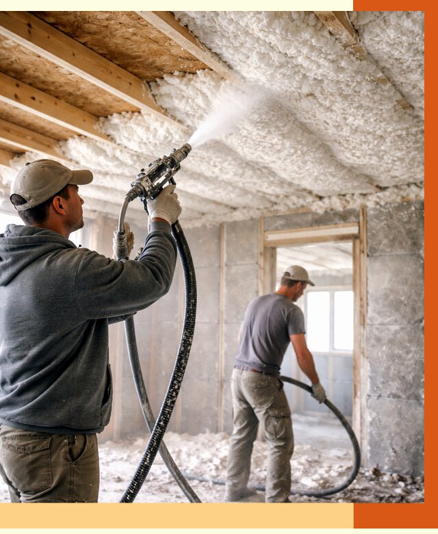 Утепление пеноизолом в лесном от 1663 руб./м2 под ключ | ТепломастерЛсн