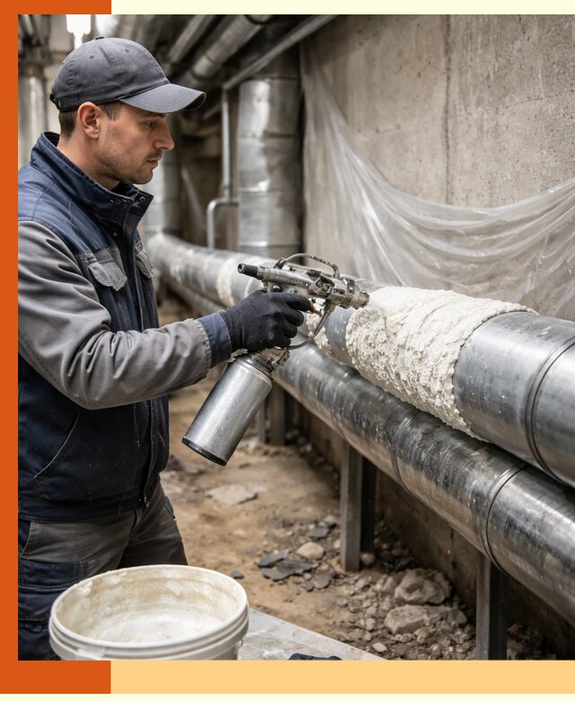 Утепление труб жидкой теплоизоляцией в лесном