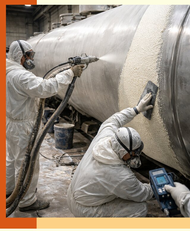 Утепление автоцистерн жидкой теплоизоляцией в лесном