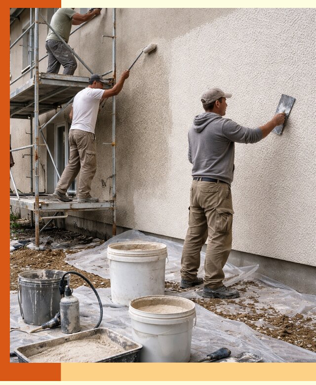 Утепление фасада жидкой пробкой в лесном