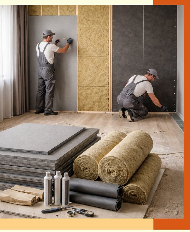 Шумоизоляция дома в лесном от 4678 руб/м2 — комплексная звукоизоляция под ключ | ТепломастерЛсн