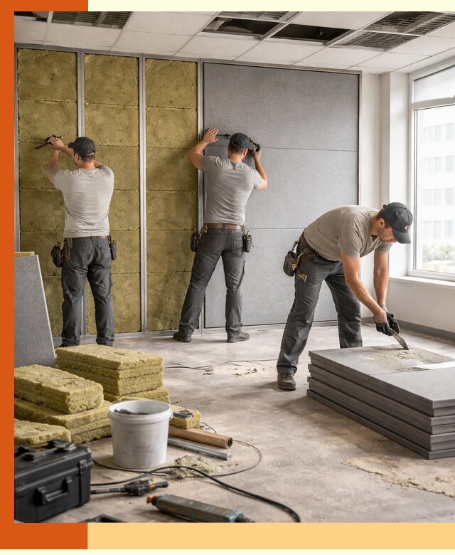 Профессиональная шумоизоляция офисов в лесном для комфорта сотрудников