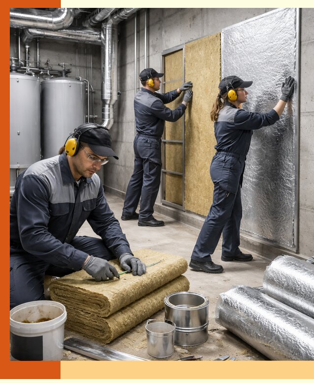 Шумоизоляция котельной в лесном: профессиональный монтаж и материалы