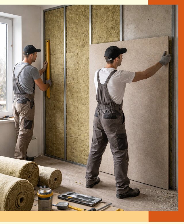 Шумоизоляция стен в лесном от 4678 руб/м2 — звукоизоляция стен под ключ | ТепломастерЛсн