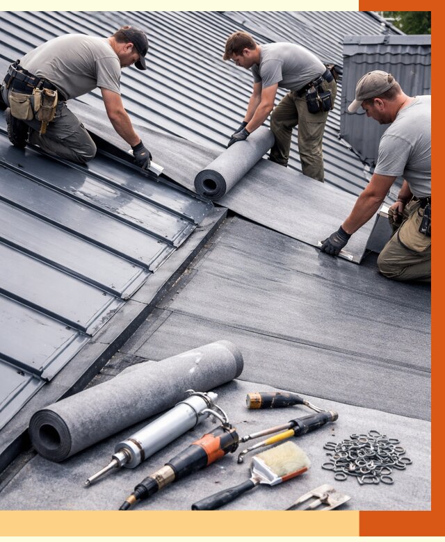 Гидроизоляция металлической кровли полимочевиной в лесном от 8836 руб. | ТепломастерЛсн