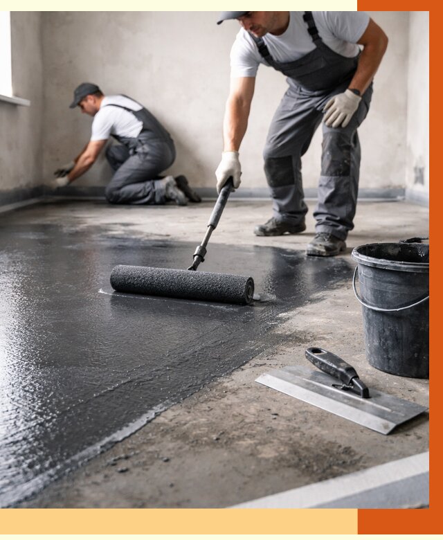 Профессиональная гидроизоляция пола в лесном от 8836 руб. под ключ | ТепломастерЛсн