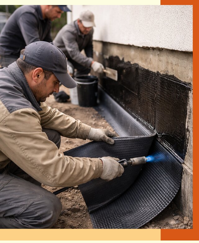 Гидроизоляция цоколя и отмостки в лесном от 8836 руб. — ТепломастерЛсн