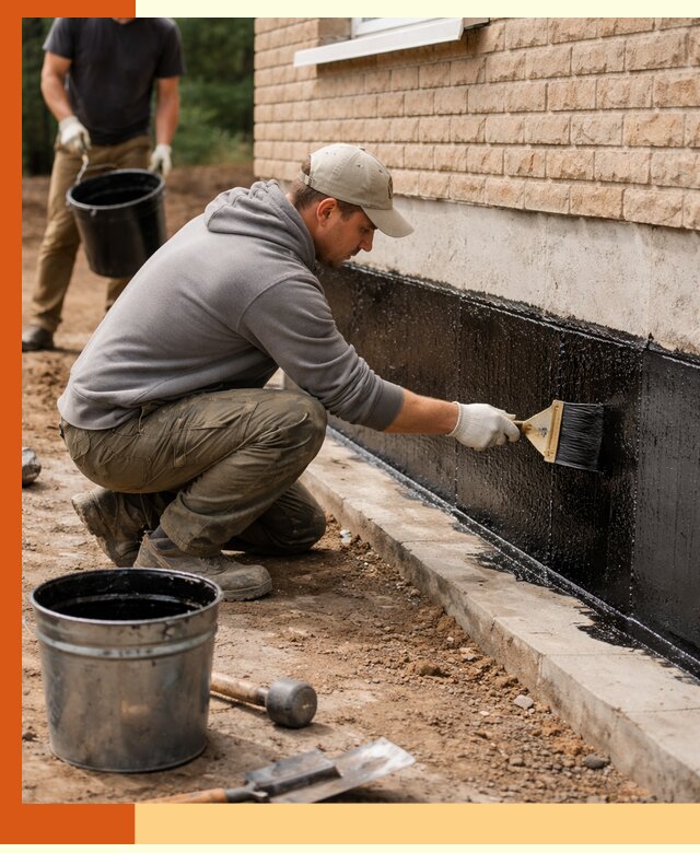 Гидроизоляция цоколя домов и зданий в лесном эффективными методами