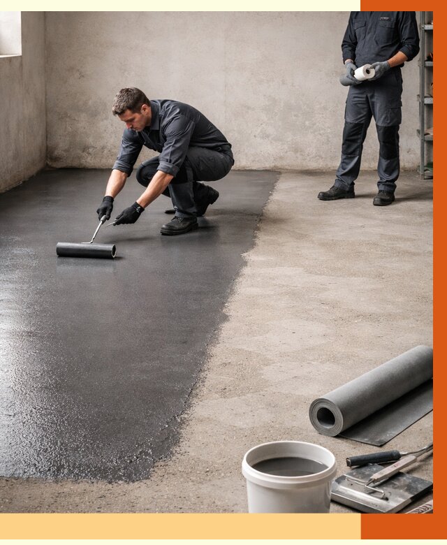 Гидроизоляция гаражного пола в лесном от 3638 руб./м² — ТепломастерЛсн профессионально