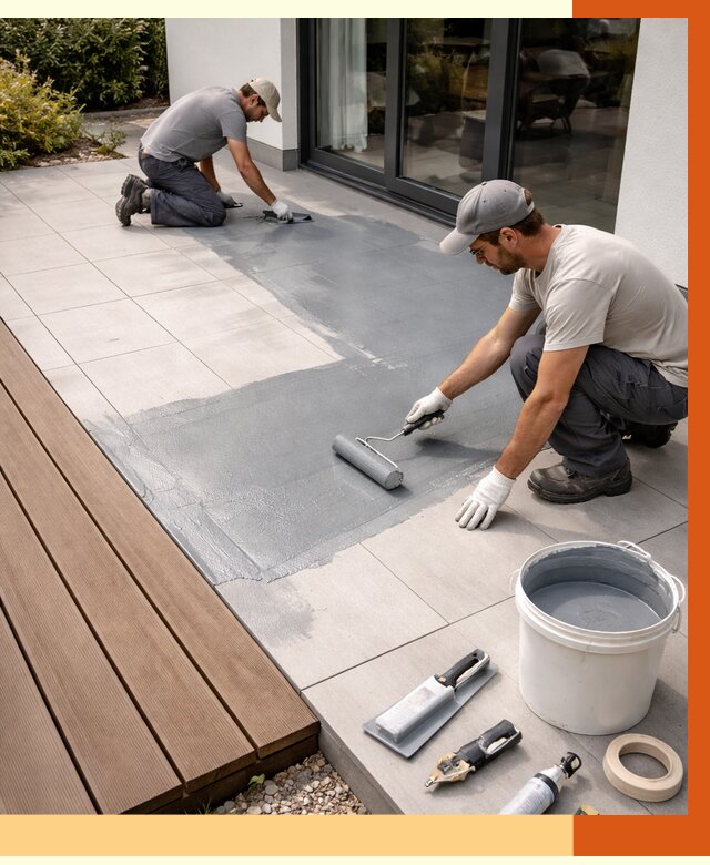 Гидроизоляция террасы в лесном под ключ от 7796 руб./м² | ТепломастерЛсн