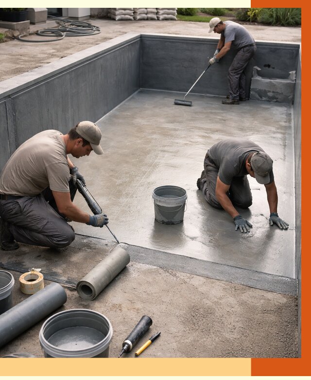 Профессиональная гидроизоляция бассейна в лесном от 6757 руб. за м2 | ТепломастерЛсн