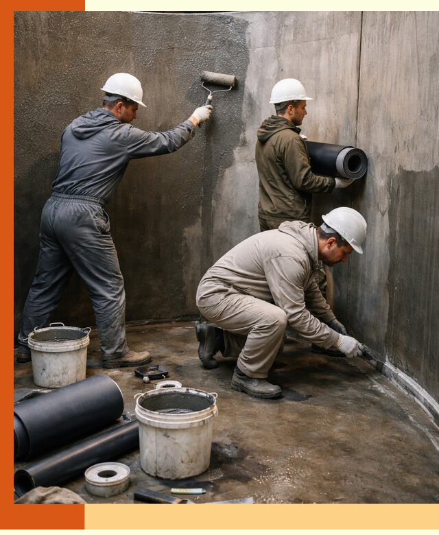 Гидроизоляция резервуара профессионально в лесном