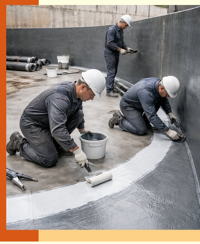 Гидроизоляция резервуара для топлива в лесном