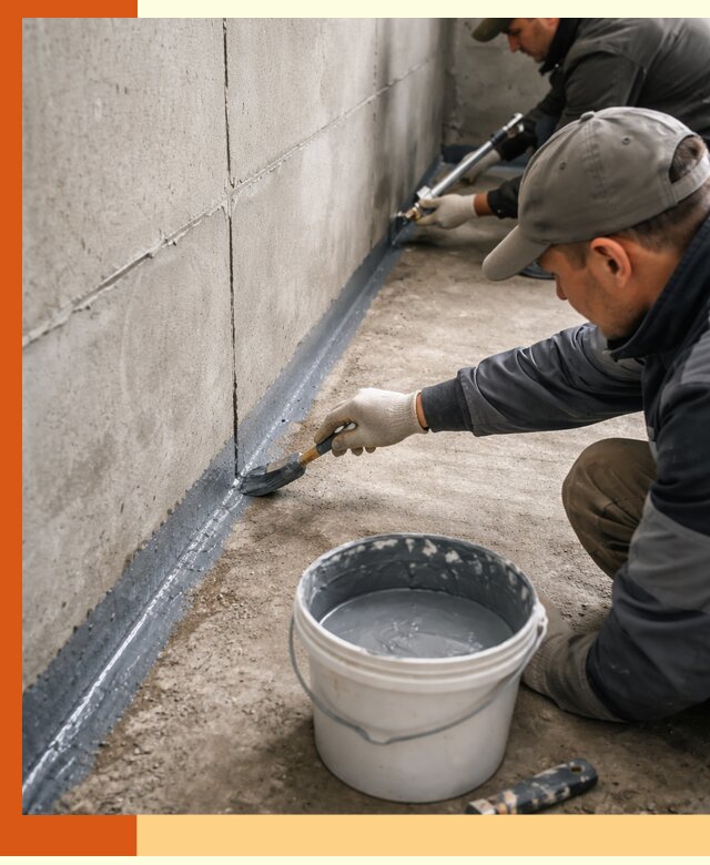 Гидроизоляция швов зданий и конструкций в лесном