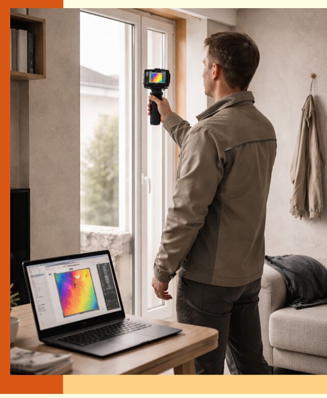 Тепловизионное обследование квартиры в лесном для поиска утечек тепла