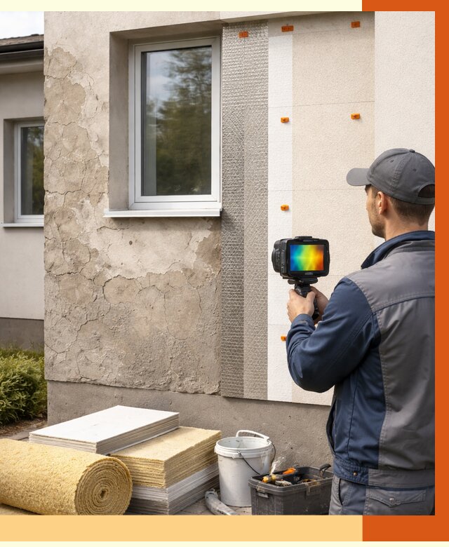 Тепловизионное обследование фасада в лесном от 4678 руб. под ключ | ТепломастерЛсн