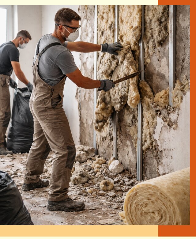 Демонтаж старого утеплителя в лесном от 3638 руб. — работы под ключ | ТепломастерЛсн