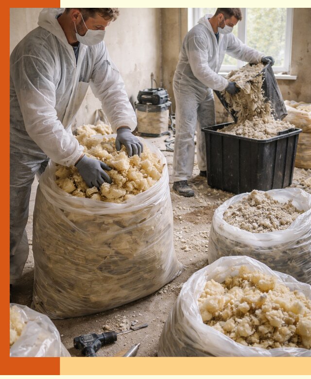 Утилизация старого утеплителя в лесном быстро и безопасно