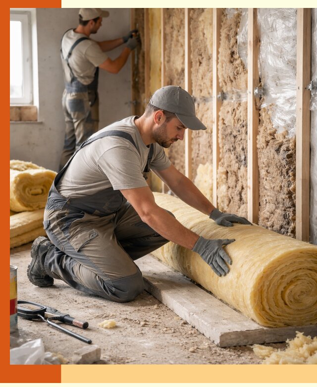 Восстановление теплоизоляции зданий и конструкций в лесном