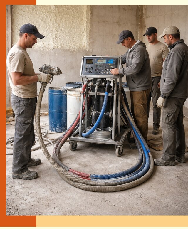 Аренда установки для напыления ППУ в лесном на выгодных условиях